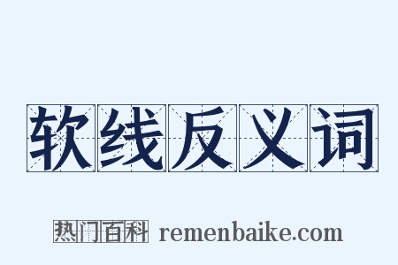 软线反义词是什么意思的图片